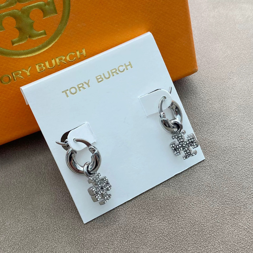 Tory Burch Rhinestone Earrings - Picture 7 of 8